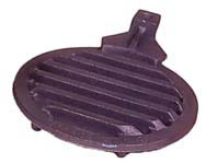 single piece round grate